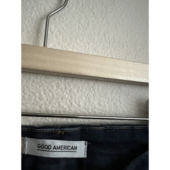 Good American Good Legs Blue Denim Jean Skinny Frayed Hem Size 26 - Picture 5 of 10